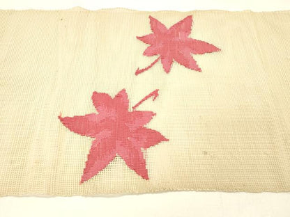 平和屋着物＊夏物 八寸名古屋帯 竜田川 正絹 逸品 DABC8864cm