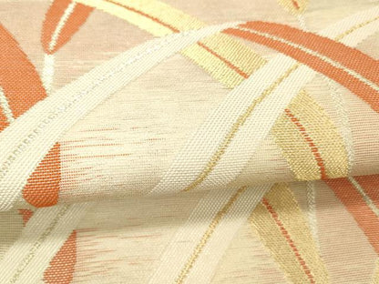 平和屋着物＊夏物 六通柄袋帯 草葉文 金銀糸 正絹 逸品 DABC8868cm