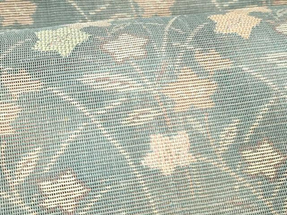平和屋着物＊夏物 八寸名古屋帯 草花文 正絹 逸品 DABC8869cm