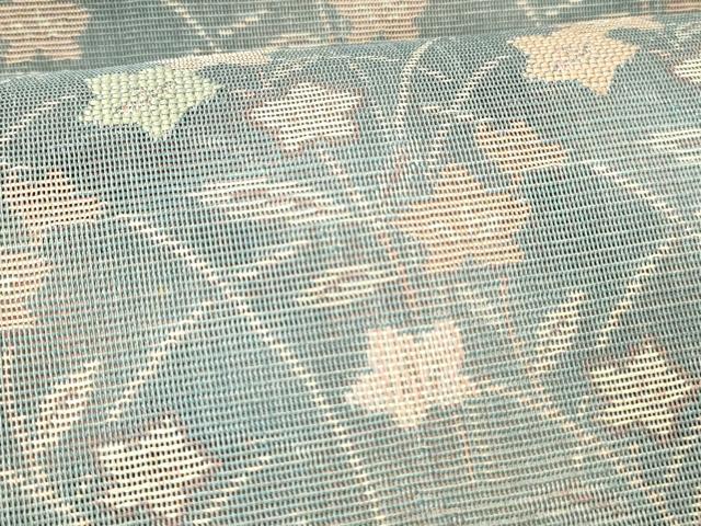 平和屋着物＊夏物 八寸名古屋帯 草花文 正絹 逸品 DABC8869cm