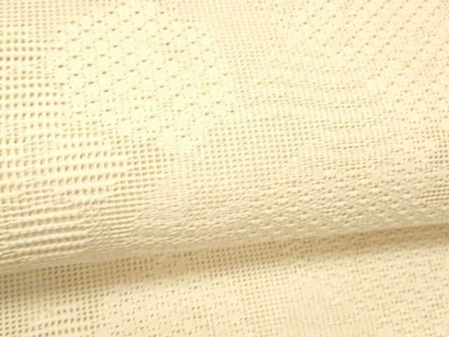 平和屋着物＊夏物 八寸名古屋帯 草花文 肌色 正絹 逸品 DABC8870cm