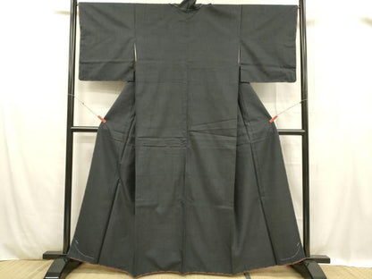 平和屋着物■本場大島紬　7マルキ　亀甲柄　正絹　逸品　未使用　DABC8882cm