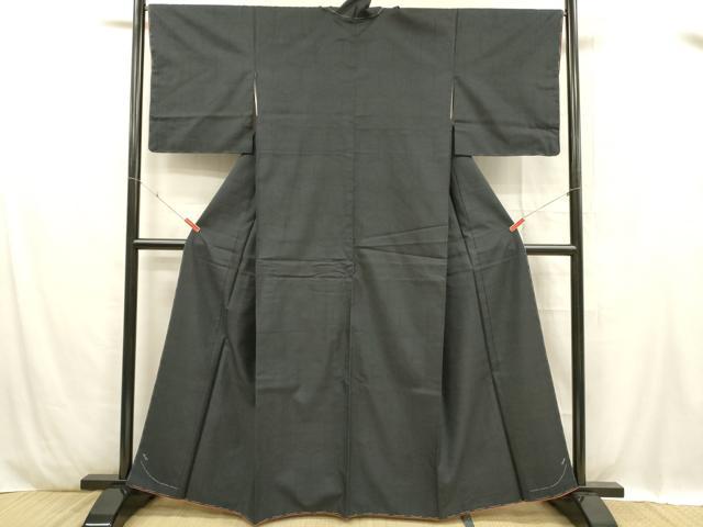 平和屋着物■本場大島紬　7マルキ　亀甲柄　正絹　逸品　未使用　DABC8882cm