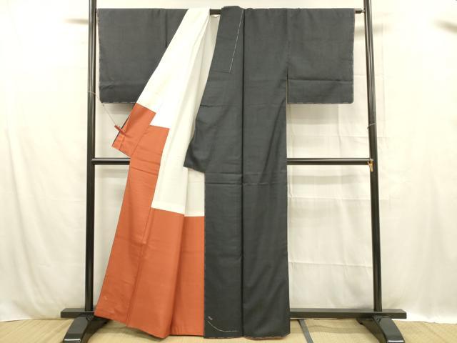 平和屋着物■本場大島紬　7マルキ　亀甲柄　正絹　逸品　未使用　DABC8882cm