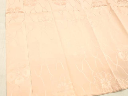 平和屋着物■長襦袢　無双仕立て　舞花地紋　正絹　逸品　DABC8889cm