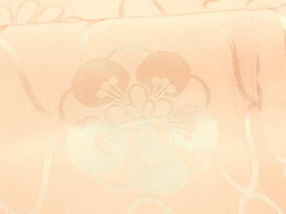 平和屋着物■長襦袢　無双仕立て　舞花地紋　正絹　逸品　DABC8889cm