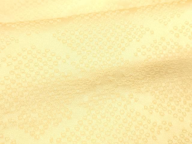 平和屋着物■長襦袢　無双仕立て　抽象地紋　蜂蜜色　正絹　逸品　DABC8893cm