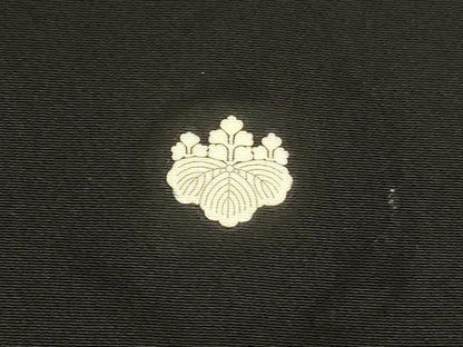 平和屋着物■豪華黒留袖　友禅　作家物　雪将　風景草花文　正絹　逸品　DABC8900cm