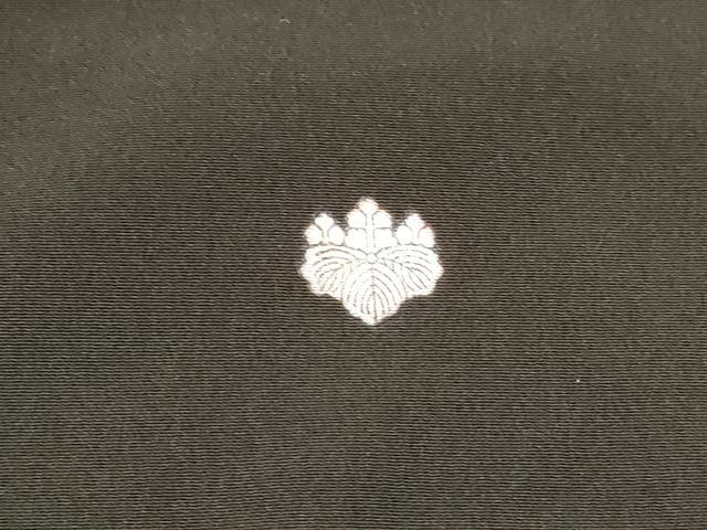 平和屋着物■豪華黒留袖　刺繍　花鳥文　松竹梅　金銀彩　正絹　逸品　DABC8908cm