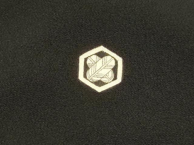 平和屋着物■豪華黒留袖　作家物　駒刺繍　草花文　松竹梅　暈し染め　金彩　正絹　逸品　DABC8910cm