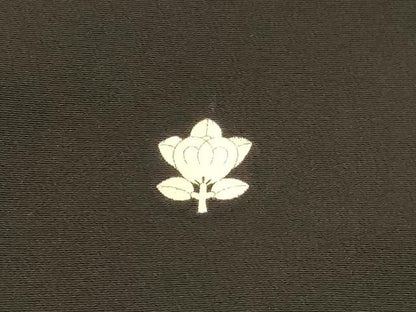 平和屋着物■豪華黒留袖　刺繍　鳳凰松文　暈し染め　金銀糸　正絹　逸品　DABC8912cm