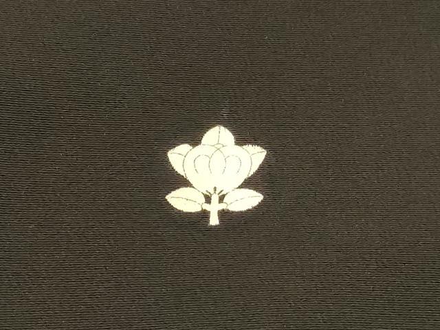 平和屋着物■豪華黒留袖　刺繍　鳳凰松文　暈し染め　金銀糸　正絹　逸品　DABC8912cm
