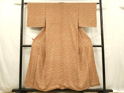 平和屋着物■江戸小紋 舞花文 正絹 逸品 DABC8917cm
