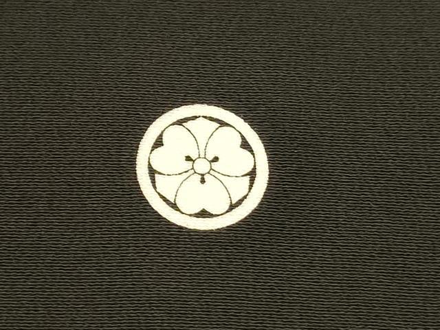 平和屋着物■豪華黒留袖　駒刺繍　草花文　金彩　正絹　逸品　DABC8918cm