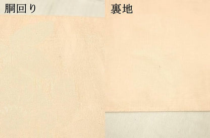 平和屋着物＊夏物 全通柄 本袋帯 草花文 銀糸 正絹 逸品 DABC8920cm