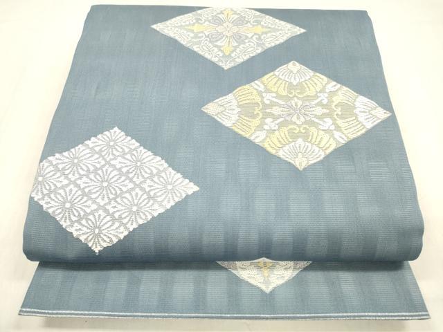 平和屋着物＊夏物 六通柄 京袋帯 唐織 花菱文 正絹 逸品 DABC8921cm