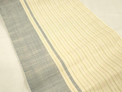 平和屋着物＊夏物 八寸名古屋帯 間道 DABC8923cm