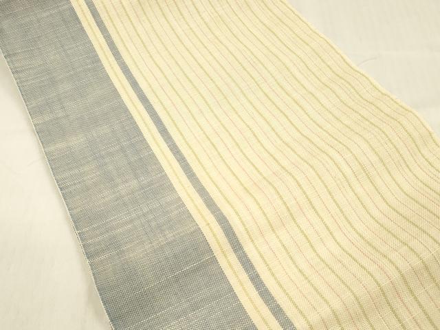 平和屋着物＊夏物 八寸名古屋帯 間道 DABC8923cm