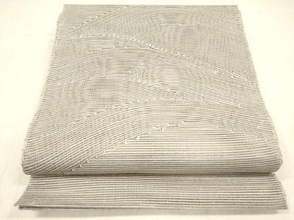 平和屋着物＊夏物 八寸名古屋帯 流水文 霞色 正絹 逸品 DABC8928cm