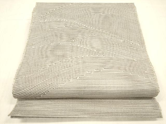 平和屋着物＊夏物 八寸名古屋帯 流水文 霞色 正絹 逸品 DABC8928cm