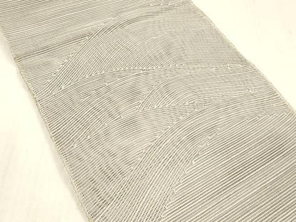 平和屋着物＊夏物 八寸名古屋帯 流水文 霞色 正絹 逸品 DABC8928cm