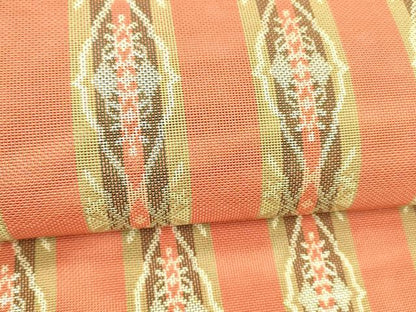 平和屋着物＊夏物 八寸名古屋帯 抽象間道 正絹 逸品 DABC8929cm