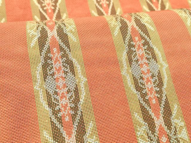 平和屋着物＊夏物 八寸名古屋帯 抽象間道 正絹 逸品 DABC8929cm