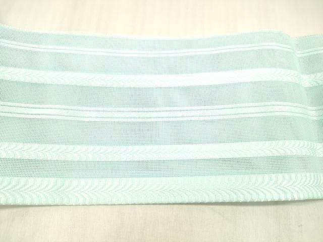 平和屋着物＊夏物 博多織 八寸名古屋帯 紗献上 瓶覗色 DABC8934cm