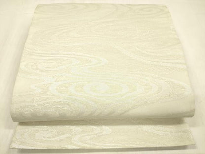 平和屋着物＊夏物 六通柄袋帯 流水文 銀糸 正絹 逸品 DABC8945cm