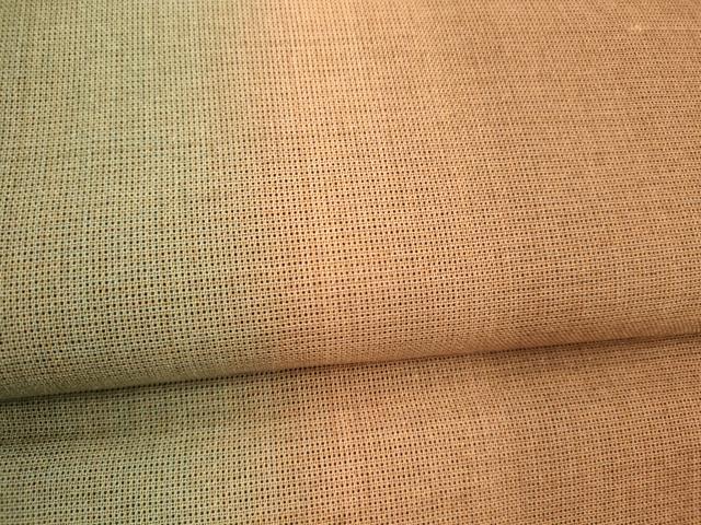 平和屋着物＊夏物 九寸名古屋帯 柿渋 諸紙布 霞文 証紙付き 正絹 逸品 DABC8950cm