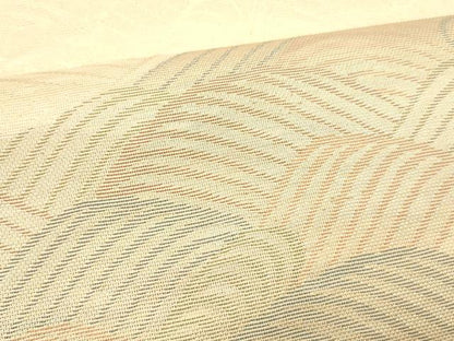 平和屋着物＊夏物 六通柄 本袋帯 流水文 金糸 正絹 逸品 DABC8951cm