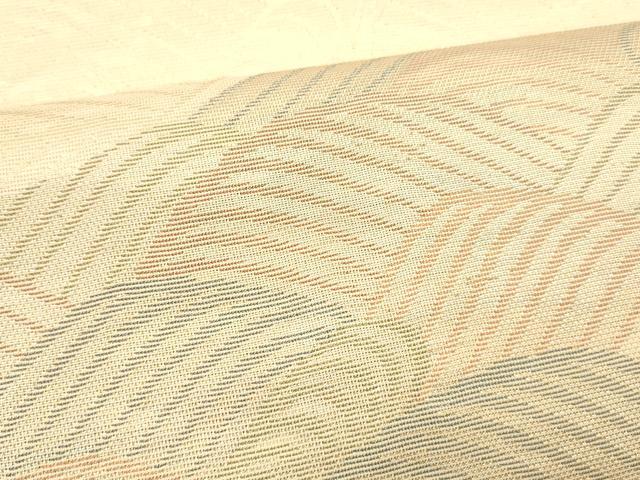 平和屋着物＊夏物 六通柄 本袋帯 流水文 金糸 正絹 逸品 DABC8951cm