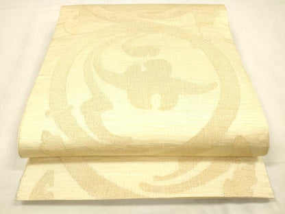 平和屋着物＊夏物 六通柄袋帯 唐草文 金糸 正絹 逸品 DABC8964cm