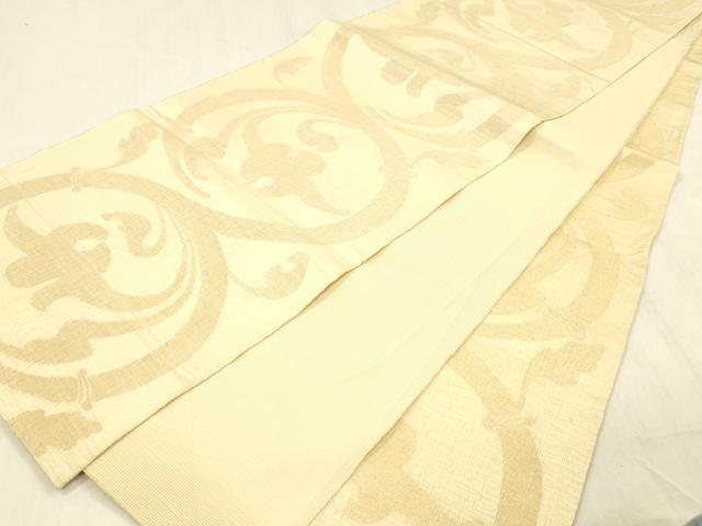 平和屋着物＊夏物 六通柄袋帯 唐草文 金糸 正絹 逸品 DABC8964cm