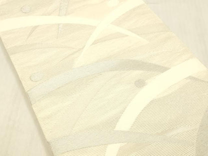 平和屋着物＊夏物 六通柄袋帯 露草文 銀糸 正絹 逸品 DABC8966cm