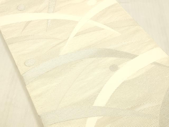 平和屋着物＊夏物 六通柄袋帯 露草文 銀糸 正絹 逸品 DABC8966cm