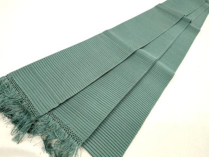 平和屋着物＊夏物 絽綴れ 男性 角帯 虫襖色 共箱付き 正絹 逸品 DABC8972cm
