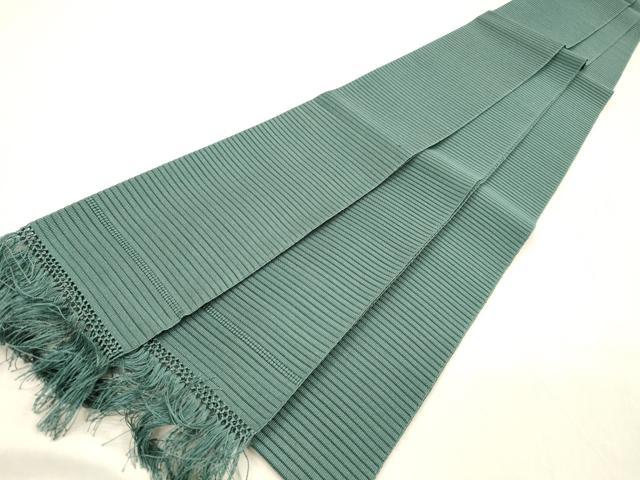 平和屋着物＊夏物 絽綴れ 男性 角帯 虫襖色 共箱付き 正絹 逸品 DABC8972cm