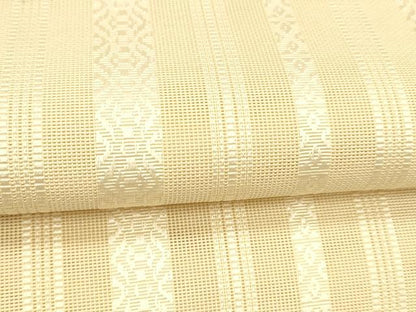 平和屋着物＊夏物 本場筑前博多織 八寸名古屋帯 紗献上 肌色 正絹 逸品 DABC8977cm