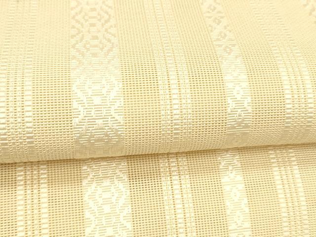 平和屋着物＊夏物 本場筑前博多織 八寸名古屋帯 紗献上 肌色 正絹 逸品 DABC8977cm