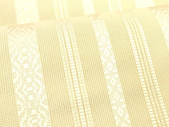 平和屋着物＊夏物 本場筑前博多織 八寸名古屋帯 紗献上 肌色 正絹 逸品 DABC8977cm