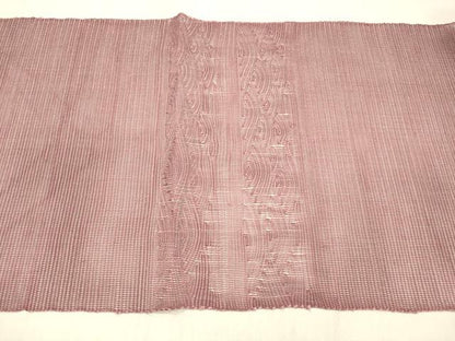平和屋着物＊夏物 八寸名古屋帯 流水文 長春色 正絹 逸品 DABC8981cm