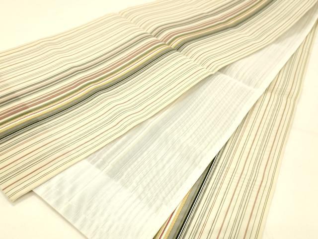 平和屋着物＊夏物 全通柄 京袋帯 間道 DABC8991cm