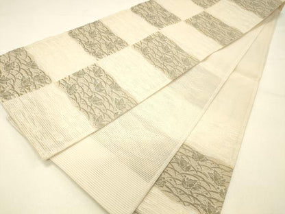 平和屋着物＊夏物 六通柄 京袋帯 流水舞蝶露芝文 銀糸 DABC8993cm