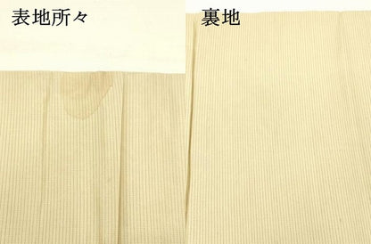 平和屋着物＊夏物 アンティーク 大正ロマン 九寸名古屋帯 風景飛鳥草花文 金糸 正絹 逸品 DABC9000cm