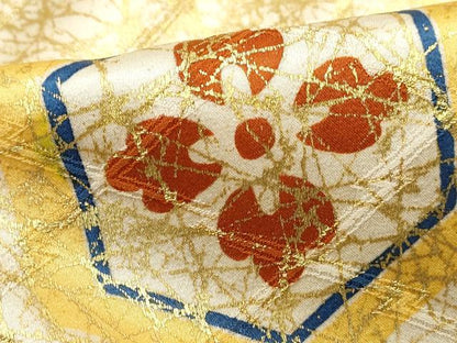 平和屋着物■訪問着 亀甲花文 金彩 正絹 逸品 DABC9034qa