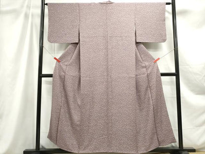 平和屋着物■上質な小紋 唐草花文 正絹 逸品 DABC9054qa