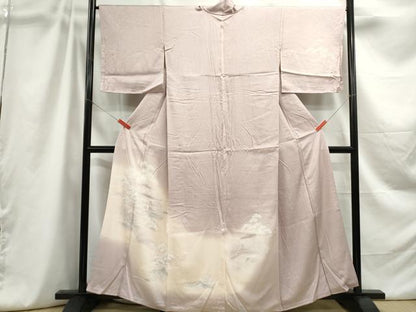 平和屋着物■訪問着 枝松風景文 暈し染め 正絹 逸品 DABC9067qa