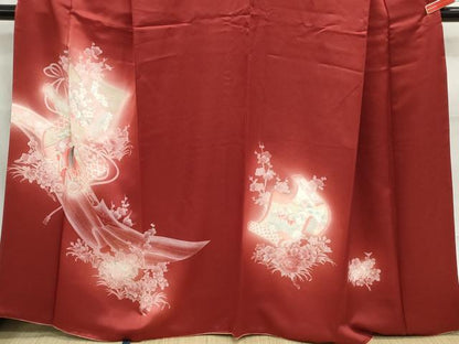 平和屋着物■訪問着 絵巻人物花文 暈し染め 正絹 逸品 DABC9079qa