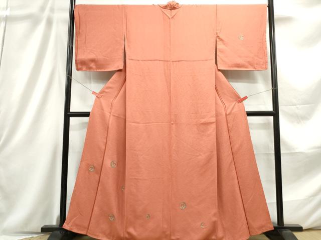 平和屋着物■訪問着 総刺繍 花丸文 金銀糸 正絹 逸品 DABC9165qa